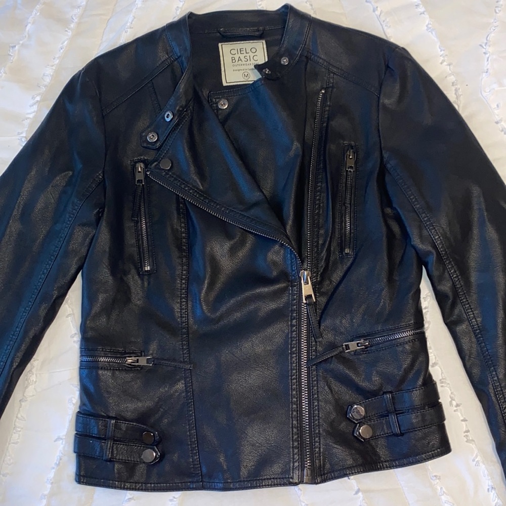 Cielo Black Leather Jacket